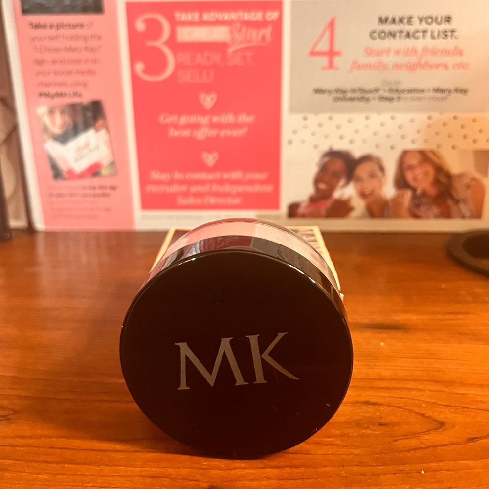 Mary Kay Black & Silver Makeup Setting Powder Jar
